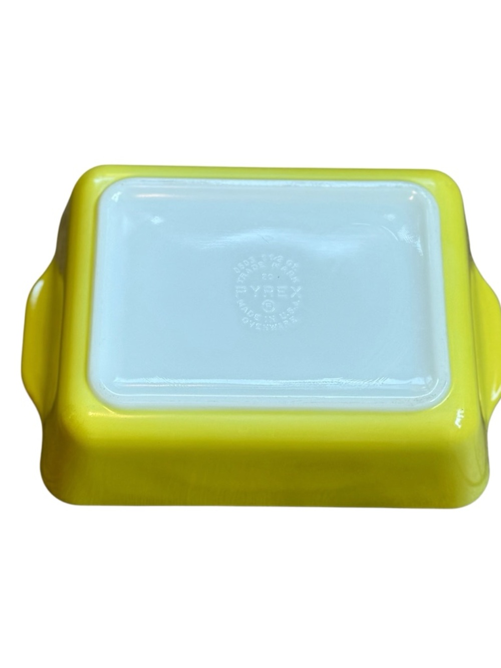 Vintage PYREX Yellow Ovenware Refrigerator Dish 1.5qt #0503 w/Ribbed Lid #503-C - Picture 6 of 9